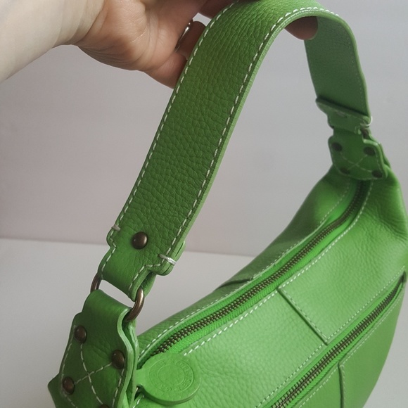 Gap green leather bag. - Picture 6 of 6